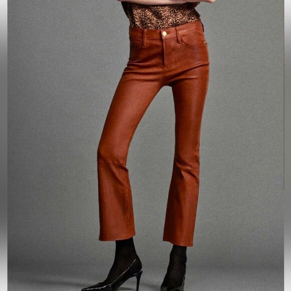 NWT FRAME Leather Le Crop Mini Boot
in Tobacco size 26 - Picture 1 of 14